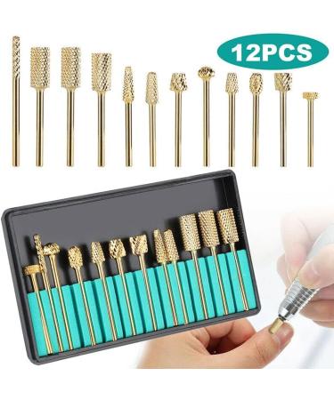2023 12x Nail Nursing Drill Bits Tool Carbide Tungsten Steel Nail Drill Bit Electric File Manicure Nail Art Tool - Buy Online on GoSupps.com