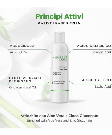  Licofarma Asebum Specific Shampoo for Oily Hair | Normalizes the Scalp | Sebum-Regulating Action | Natural Formula | Daily Use | 150ml Bottle - Buy Online on GoSupps.com