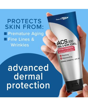 Results RNA | ACS 200 Colloidal Silver - 4 Ounce and Colloidal Silver Gel Extra Strength | Advanced Cellular Silver Topical Gel for Sunburn Wounds Rashes Skin Irritations (8 Ounce) - Buy Online on GoSupps.com