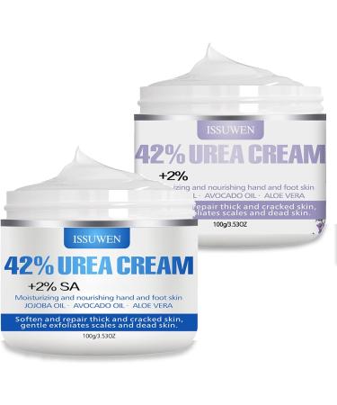 Urea 42% Foot Cream for Cracked Heel Repair & Callus Remover - 100g - Original + Lavender Scent - Maximum Strength for Dry & Hard Skin - Hand, Foot & Body Care - Buy Online on GoSupps.com