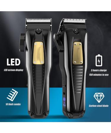 High Power Hair Clippers for Men | Professional Electric Barber Trimmer | Vintage Design & Home Use - Buy Online on GoSupps.com