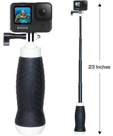 GoPro Floating Hand Grip + Waterproof Pole Mount 6.5-23 for Hero 10, 9, 8, 7, 6, 5, Session, MAX | Flow by MicroJib - Buy Online on GoSupps.com
