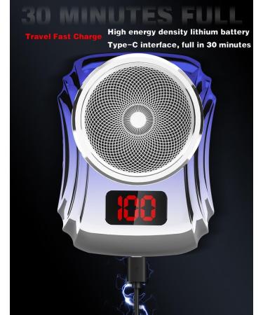 Zao Mini Electric Shaver for Men 2024 | Portable Travel Razor | Washable Mini Shaver (Black - Buy Online on GoSupps.com