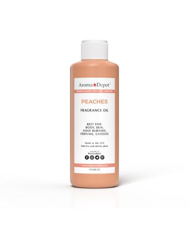 Aroma Depot Peach Type Perfume/Body Oil (7 Sizes) Our Interpretation Premium Quality Uncut Fragrance Oil (8 Ounce Plastic Bottle (240ml))