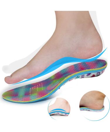 Kids Orthotic Insoles for Flat Feet & Over-Pronation | Plantar Fasciitis Relief | Lightweight & Shock Absorbing Shoe Inserts for Active Children (Size 7-9 | 23-25 EU) - Buy Online on GoSupps.com