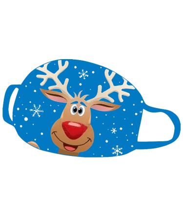 Riou Christmas Mundsprung Neckuch Santa Claus Motor Washer Cotton Mouth and Nose Protection Outdoor Motorcycle Multifunction Show For Couple (R)