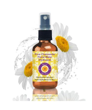 Deve Herbes Pure Chamomile Floral Water (Hydrosol) (Matricaria recutica) for Skin and Hair - 100ml (3.38 oz)