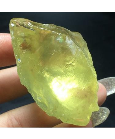 Crystal Natural Yellow Crystal Crystal raw Stone Specimen 80g Can be Used for ZJGIDTEM