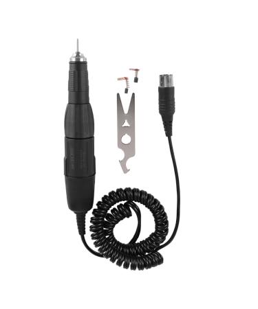 Nail Drill Handle 102L-2.35mm Electric Nail Polishing Machine Grinder Electric Nail Drill Pen Replacement Pen Manicure Tool Nail Drill Accessory for Electric Nail Manicure Black