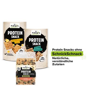 Dr. Karg s Emmental Cheese Protein Snack - Crispy Vegetarian 30%+ Protein & Low Carb 14x85g - Healthy Snack Option - Buy Online on GoSupps.com