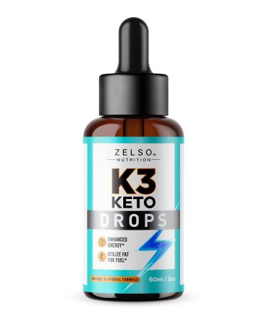 K3 Keto Drops for Weight Loss - Fat Burner & Metabolism Booster | Advanced Keto Carb Blocker & Appetite Suppressant | Lose Weight Fast for Men & Women | Made in USA | 1 fl oz 30 Day Supply