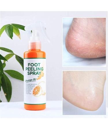 Foot Peeling Spray Orange Oil Foot Peeling Spray That Remove Dead Skin Tea Tree Foot Peeling Spray Remove Dead Skin within Seconds Exfoliator For Cracked Rough Heels Dry Toe Skin&Calluses (Orange) - Buy Online on GoSupps.com
