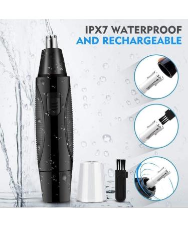 Shop Painless Ear Nose & Brow Trimmer for Men & Women - Battery Operated Nose Hair Clipper Kit in Black | International Shipping Available - Buy Online on GoSupps.com