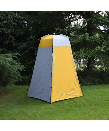 Portable Pop Up Privacy Tent | Outdoor Shower Changing Tent | Lightweight & Foldable | Camping Beach Rain Shelter | Carry Bag Included - Green Yellow - Buy Online on GoSupps.com