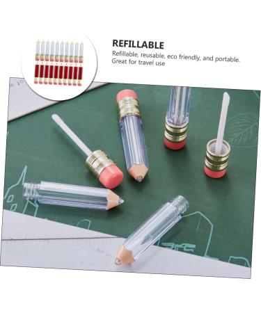 CALLARON Lot de 20 Tubes de Gloss Vides Format Crayon Mini Taille Plastique Transparent et Rouge Rechargeables pour Maquillage L vres et Diy Usage Quotidien et Voyage - Buy Online on GoSupps.com