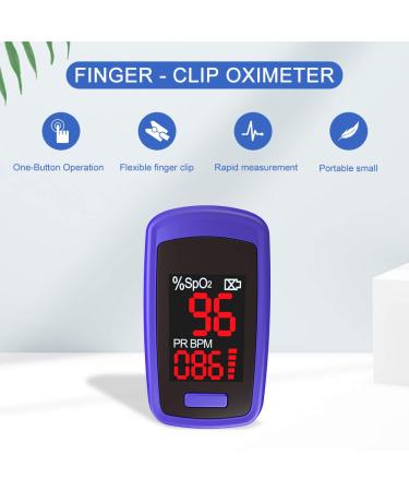 Fingertip Pulse Oximeter - OLED Display Blood Oxygen Saturation Monitor for Sports & Aviation with SpO2 Levels and Pulse Rate - Buy Online on GoSupps.com