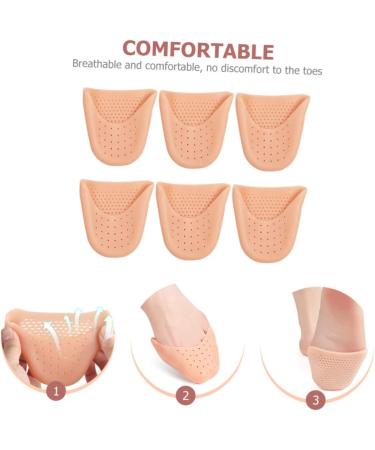Toe Protector Gel Shoe Inserts 3 Pairs Forefoot Protectors & Pads for Dance Pointy Shoes & Ball of Foot Pain Relief - Buy Online on GoSupps.com