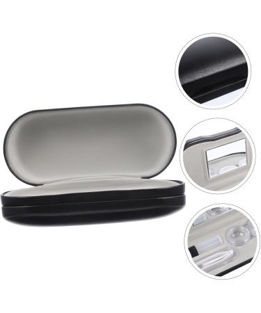 JECOMPRIS Double Lodging Glasses Case - PU Decorative Contact Holder & Travel Kit - Camouflage Design Perfect for Glasses & Lenses (15.7x7.4x4cm) - Buy Online on GoSupps.com