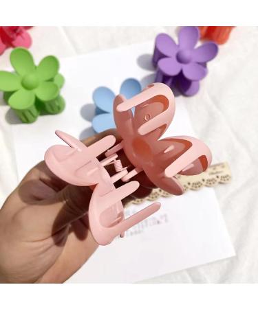 Flower Big Hair Claw Clips 6 PCS Set - Strong Hold Jaw Clamps for Thick Hair Women & Girls - Buy Online on GoSupps.com