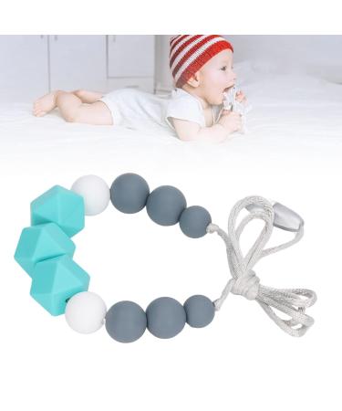 BPA-Free Green Baby Nursing Necklace with Round Hexagonal Beads - Portable Teething Toy for Babies and Toddlers - Buy Online on GoSupps.com