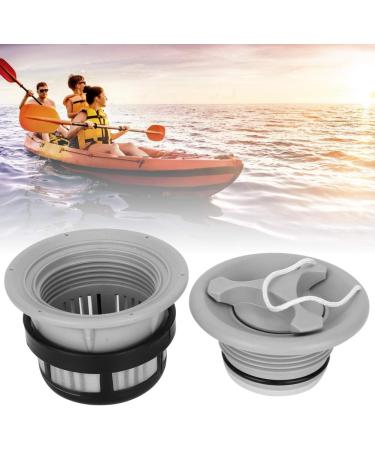 3Pcs Boat Air Valve Replacement Kit with Filter Mesh - Gray PVC Spiral Air Plug for Inflatable Boat Kayak - Buy Online on GoSupps.com