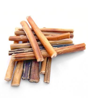 BULLY PALS - 6" Standard Bully Sticks - 10 Pack - Long Lasting All Natural Single Ingredient Dehydrated Dog Treats and Dental Chews