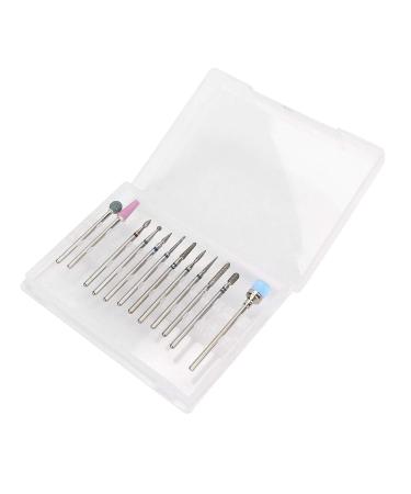 12pcs Tungsten Alloy Nail Drill Bit Set | Electric File Grinding Head with Storage Box for Professional Manicure - Buy Online on GoSupps.com