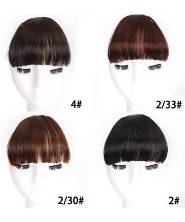 Bangs Hair Clip Hair Clip in Bangs Thick Flat Hairpieces Fringe Bangs Synthetic Fake Clip in Natural Neat Bangs Invisible one Piece Hair for Daily Wear Popular Cosplay Bangs Clip in Hair (Color : 2-3 2-33 - Buy Online on GoSupps.com