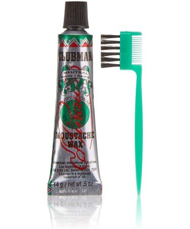 Buy Pinaud Moustache Wax with Brush/Comb - Neutral 0.5 oz (2pc) | Best International Shipping - Buy Online on GoSupps.com