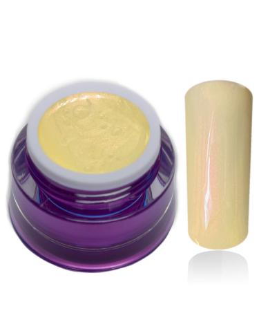 Premium Color Gel Pastel Pearl Sunshine Yellow UV Gel Nail Gel Colorgel 1x5ml (1 Pack)