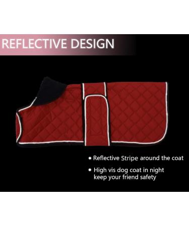 Minezi Waterproof Dachshund Winter Jacket - Adjustable Wool Dog Coat XL (55-58cm) - Stylish & Warm Red Dog Clothing for All Sizes - Buy Online on GoSupps.com
