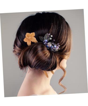 Beavorty wooden hairpin Wood Hair Stick hanfu hair clip wooden hair fork vintage hair pin flower hair chopsticks asian sticks for hair chinese hair pins antique hair stick Miss China kimono - Buy Online on GoSupps.com