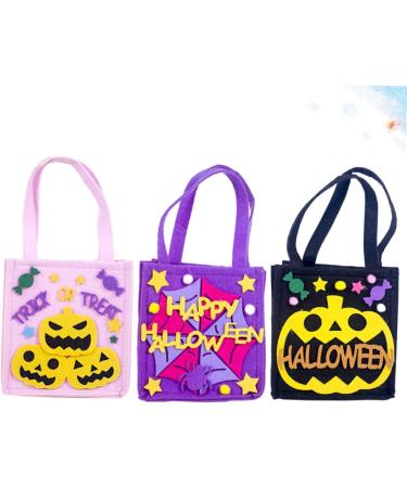 STOBAZA Cat Purse 6 Pcs Felt Candy Bags Halloween Decor Halloween Goodie Bag Kids Candy Container Skeleton Decorate - Buy Online on GoSupps.com