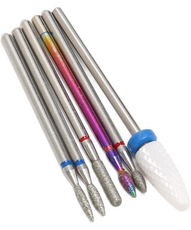 Nail Drill Cone Nail Drill Sets 6-piece Electric Nail Drill Set Cuticle Remover Bit Set Nail Cuticle Cleaner Bit Professional Rotating Polishing Nail Drill - Buy Online on GoSupps.com