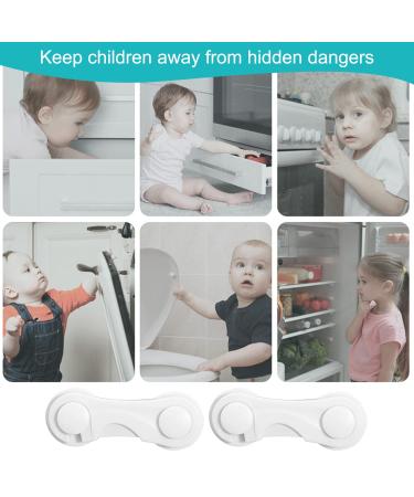 Child Protection Cabinet Locks - 8-Piece Drawer & Closet Safety Kits | No Drilling Strong Adhesive | Durable Furniture & Kitchen Childproofing - Buy Online on GoSupps.com