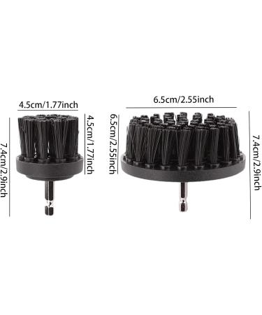 Skoulazeo Drill Brush Attachments for Cleaning | Power Scrubber Cleaning Brush Extended Long Attachment Set - All-Purpose Scrub Brushes Kit for Grout Floor Tub Tile Bathroom - Buy Online on GoSupps.com