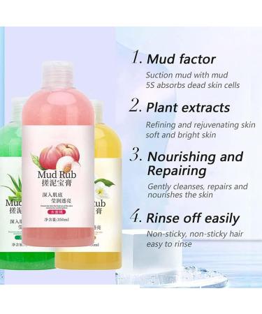 Ginbi Mud Rub Rubbing Mud For Skin Ginbi Mud Scrub Rubbing Mud Gel 2023 Best Mud Rubbing Artifact 350ml Rubbing Mud Gel Deeply Exfoliating Removing Dead Skin and Dirt Body Wash (Green) - Buy Online on GoSupps.com