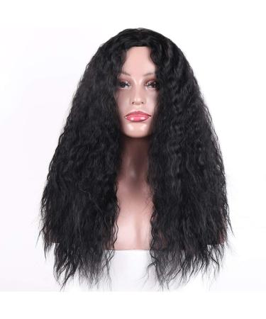 SHIYID Long Curly Hair High Temperature Hair wig African American Hairstyle Synthetic Hair Wigs For Woman Black Natural