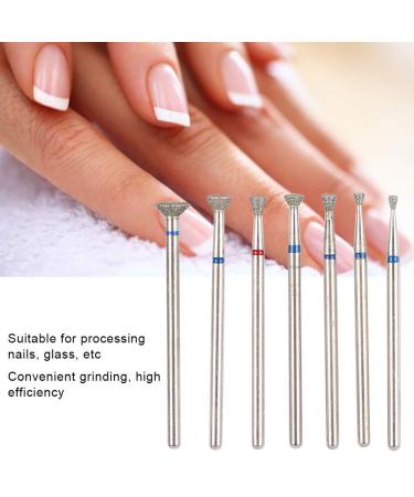 7pcs Sealing Cuticle Nail Drill Bit Set - Diamond Carbide Electric Grinding Head Tool for Acrylic Gel Nails - #3 - Buy Online on GoSupps.com