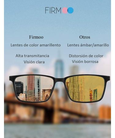 Shop Firmoo Blue Light Glasses for Men & Women | Anti-Tired Filter UV400 Protection TR90 Frame - Black - Buy Online on GoSupps.com