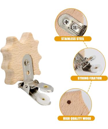 Uieamsio 15-Piece Wooden Pacifier Clip Set - DIY Baby Pacifier Chains & Accessories for International Shipping - Buy Online on GoSupps.com