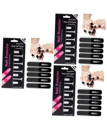 Beavorty 300 Sheets Nail Art Anti-Spill Stickers Nail Gel Polish Nail Protector Sticker Nail Tape Nail Guards for Painting Nails Nail Protector Polish Tool Nail Polish 3.00X2.50X0.10CMx3pcs As Shownx3pcs