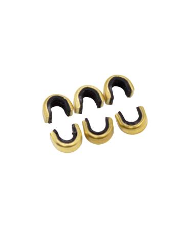 Southland Archery Supply String Nocking Points Bowstring Brass Nock Point - Made in USA - for Recurve or Compound Bows Hunter Black for 12-14 Strand String 12/Pack