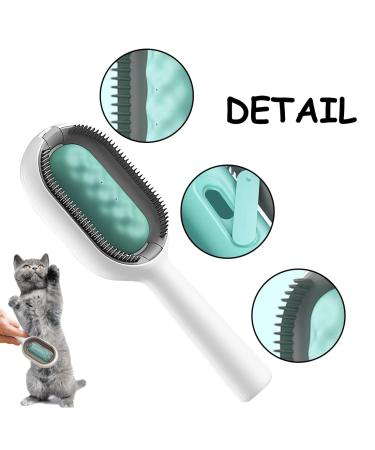Buy Multifunctional Cat Brush with Water - Perfect for Short Hair & Massage | Blue Pet Hair Removal Comb - Buy Online on GoSupps.com