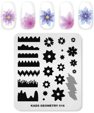 KADS Nail Art Stamping Plates Set Image Template Stencils Pattern with Stamping Plates Holder Case Organizer (GE016) - Buy Online on GoSupps.com