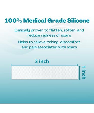 NewGel+ Advanced Silicone Scar Treatment Strip 1mm Thick - 3 Count, Clear - Buy Online on GoSupps.com