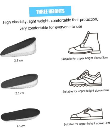 Buy FOMIYES 9 Pairs Inner Height Increasing Insoles - Comfort Orthotic Inserts for Women & Men - Soft Shoe Cushions & Heel Lift Pads for Ultimate Support - Buy Online on GoSupps.com