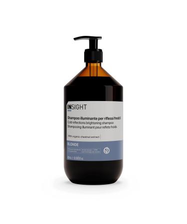 INSIGHT Insight Illuminating Blonde Shampoo for Cool Tones 900ml | Specially designed to maintain color in white gray or blonde hair | Glass packaging