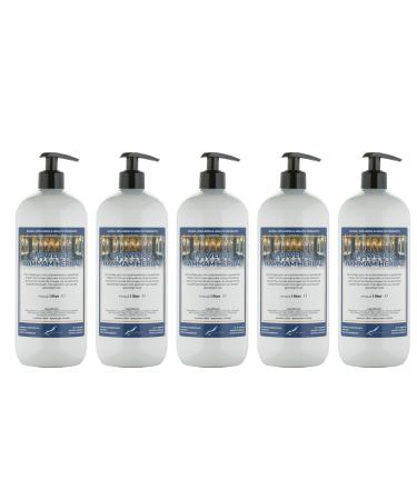 Claudius Showergel Hammam Herbal 5 x 1 liter with 5 pumps white