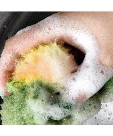 Dish Washing Sponge Dish Towel Kitchen Brush Pot Scouring Pad Dish Scrubbing Sponge for Kitchen and Home - Buy Online on GoSupps.com